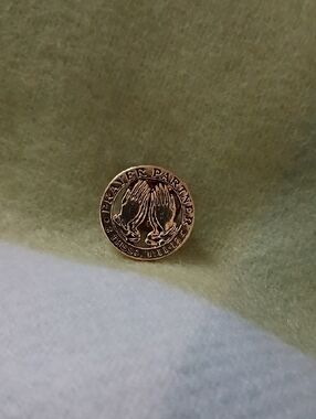 Prayer Partners Gold Tone Prayer Hands Pin